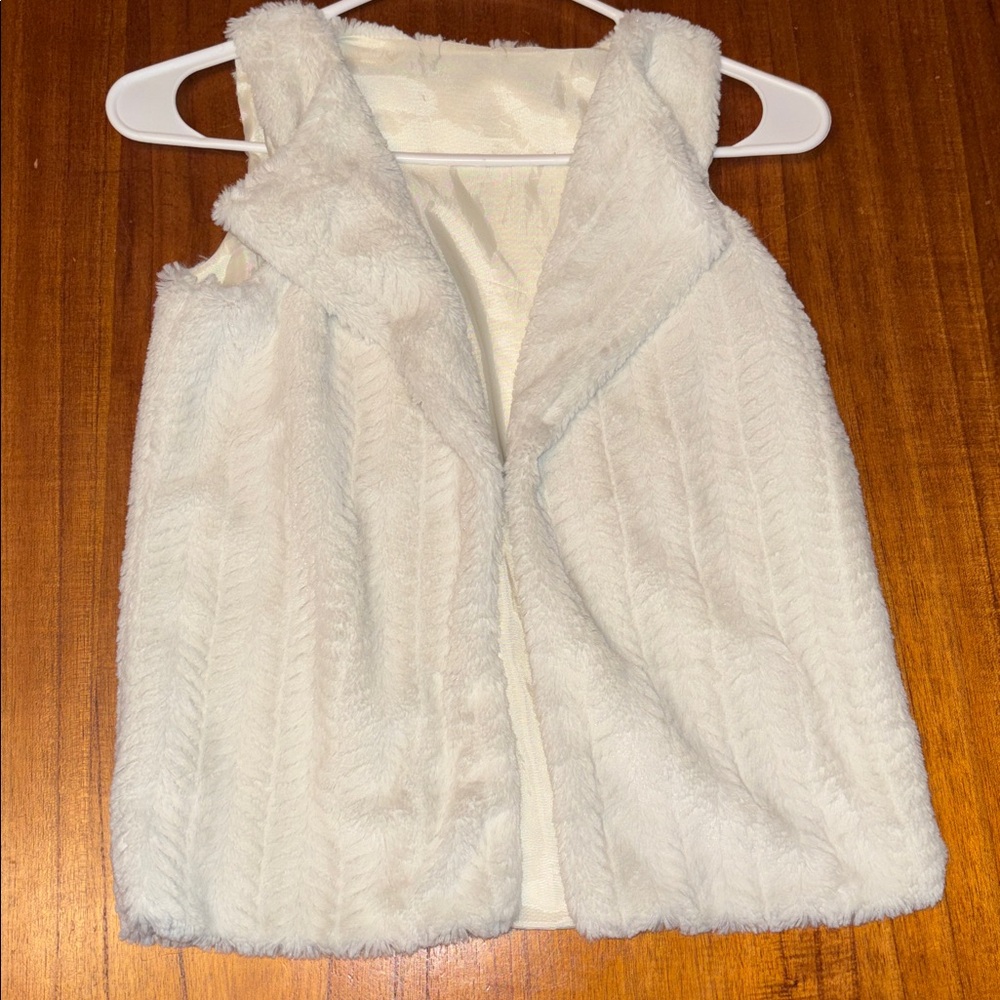 Girls white vest
